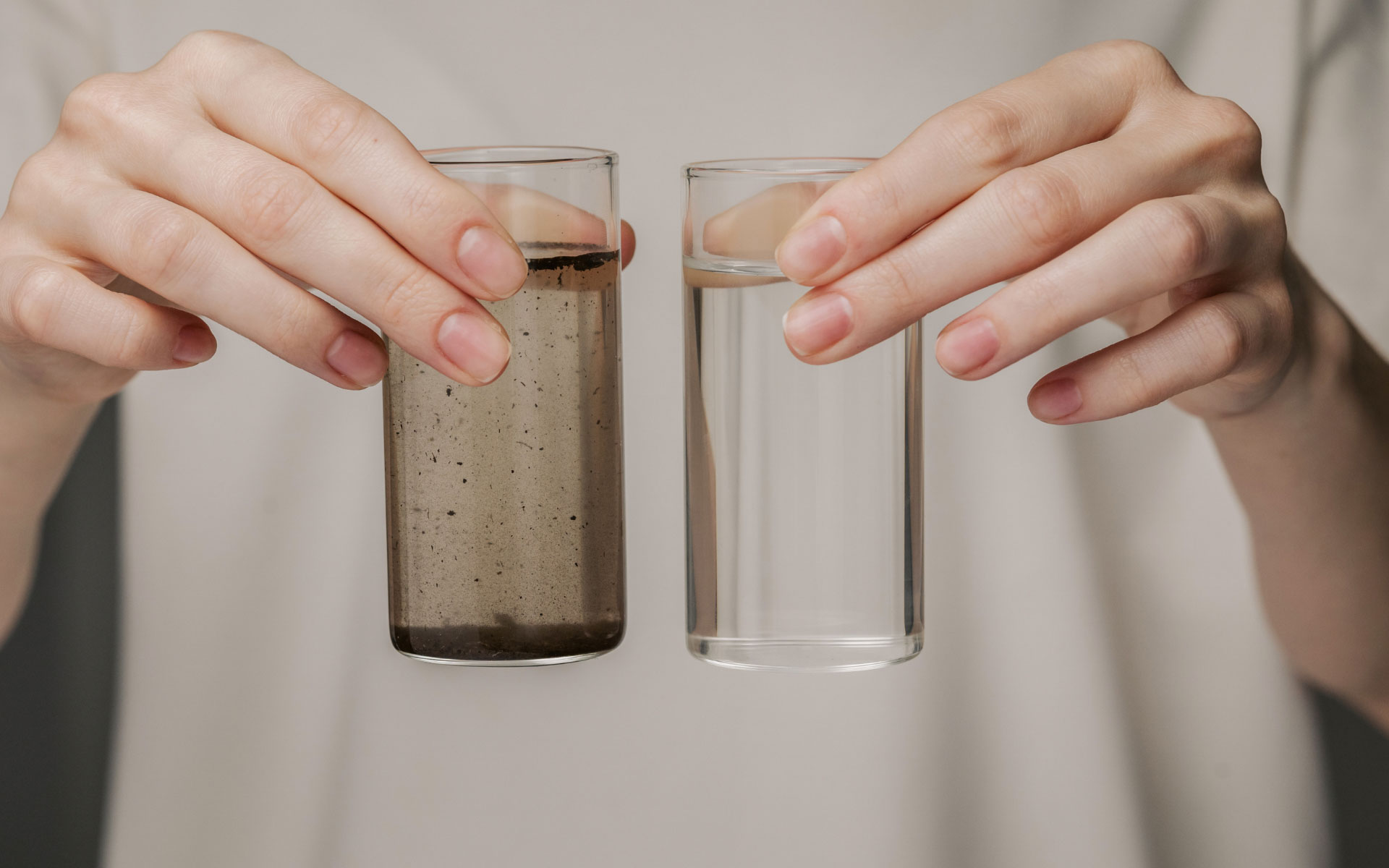 Hard water scale buildup